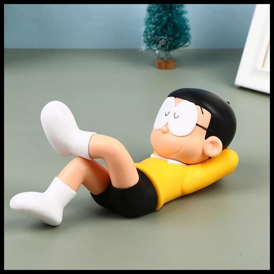 ACTION FIGURE DORAEMON NOBITA STATIC SLEEPING NOBITA FIGURE JAPAN ANIME VERSION DOLL PAJANGAN MOBIL 