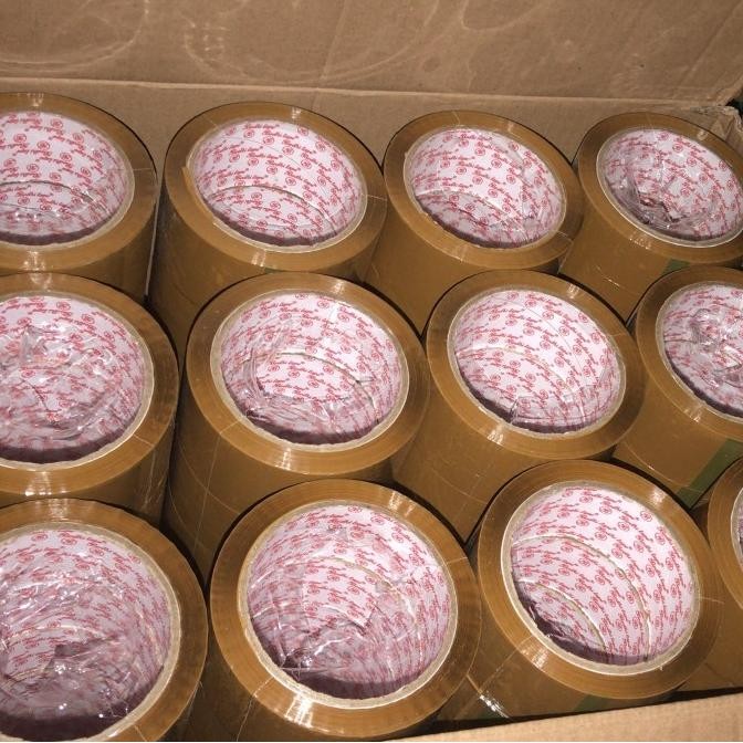 

ready Lakban bening/coklat 1 dus 2inch 90yard murah