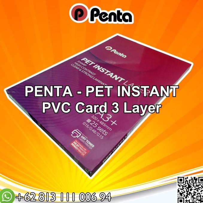 

PENTA PVC ID CARD Laser A3+ Pack isi 25 sheet murah
