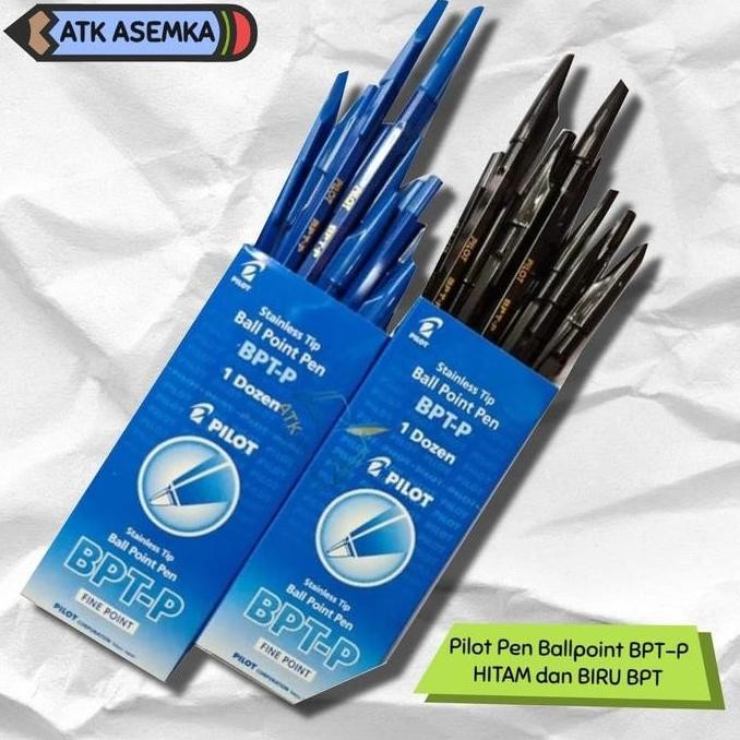 

tyS Pilot Pen Ballpoint BPT-P / Pulpen Pilot BPTP HITAM / BIRU BPT