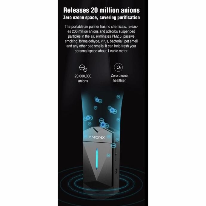ready ANIONX A200 Air Purifier - kalung pembersih udara ion Negatif Virus