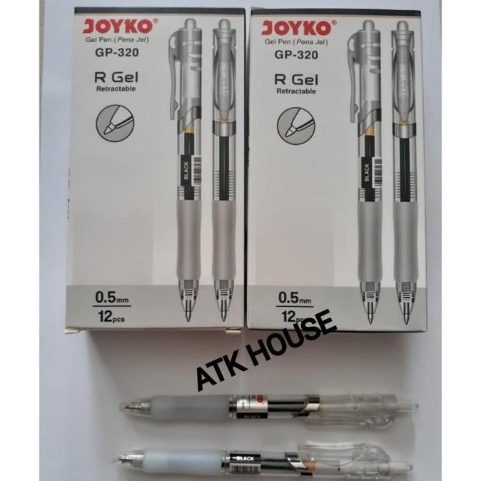 

tyS Pen Gel JOYKO GP320 Cetek/Balpoin Bolpen Pena Pulpen Gel JOYKO GP-320 Hitam Tinta