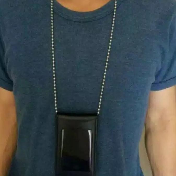 

tyS Name Tag ID Card Holder plus Rantai