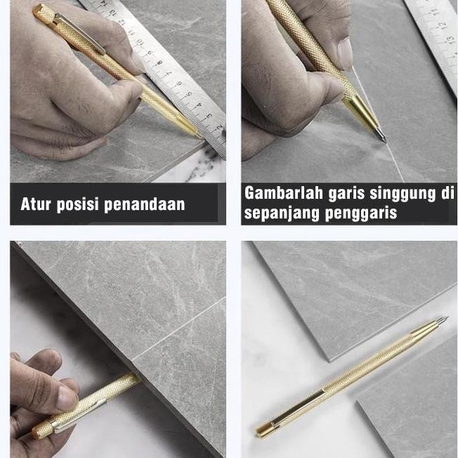 

tyS Magic Pen Pena Engraving Carbide Scriber For Glass Metal Alat Potong Ukir kaca
