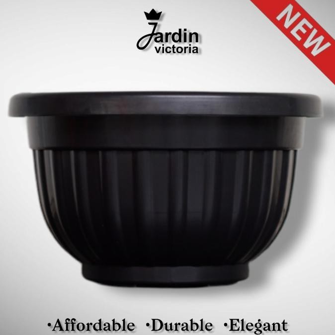 Pot Bunga Hitam 35 Model Belimbing | Jardin Pot Tanaman Besar Plastik