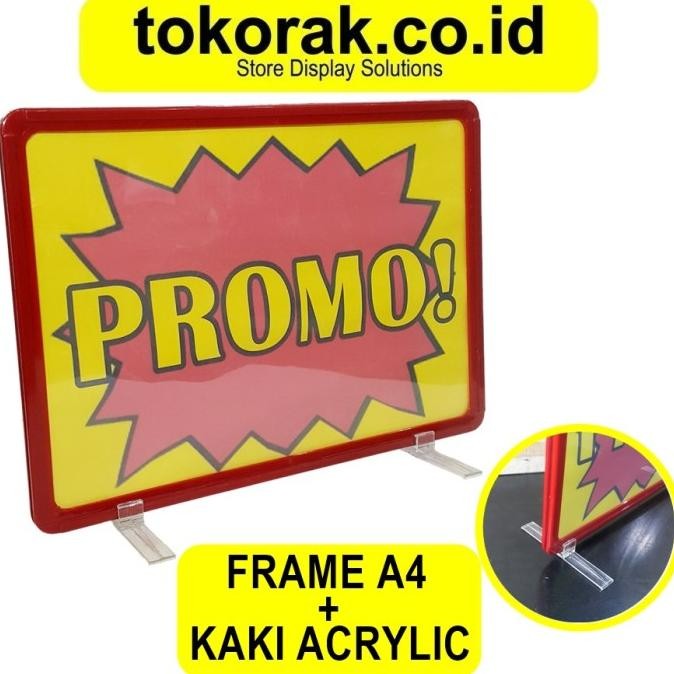 

tyS A4 POSTER FRAME DISPLAY PROMOSI LABEL HARGA POP UP