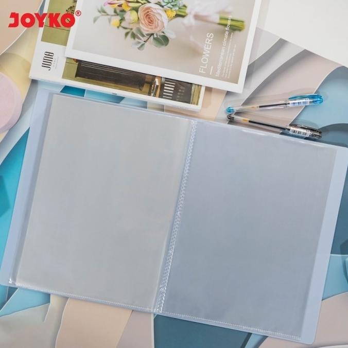 

tyS Joyko Document Keeper F4 20/40/60 Pocket Clear Holder Map File Dokumen