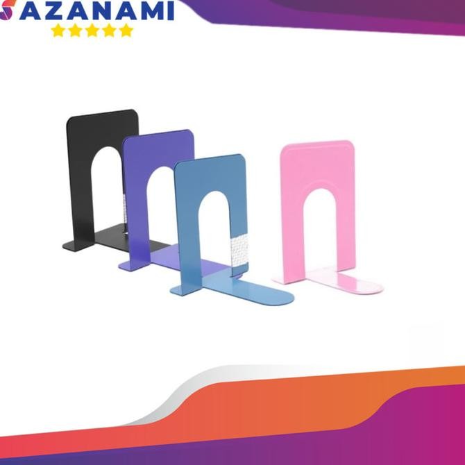 

tyS PENAHAN BUKU STANDARD BOOK SANDARAN BUKU PEMBATAS BUKU 1 SET 2PCS