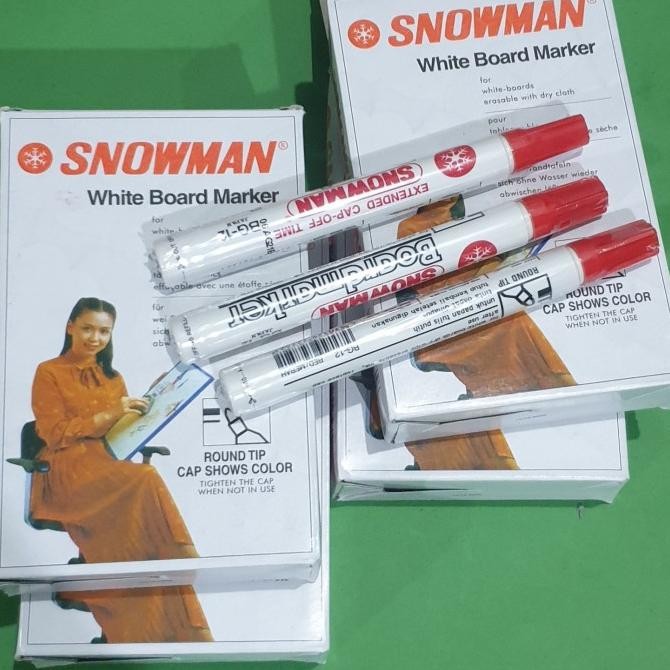 

tyS spidol snowman bg 12 whiteboard