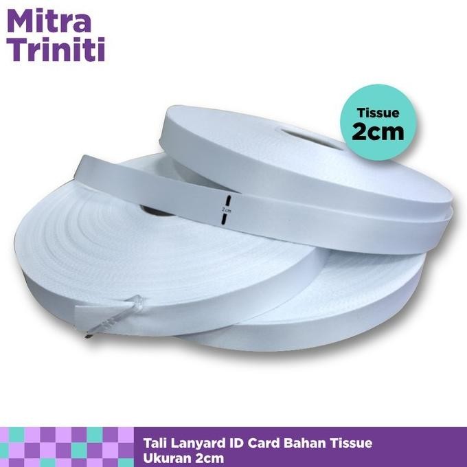 

tyS Tali Lanyard Tissue 2 cm Bahan Import Tali Lanyard Printing Sublim