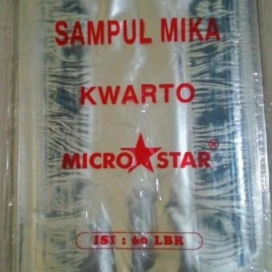 

tyS Sampul Mika Plastik Micro Star Kwato untuk buku sidu kecil per pack