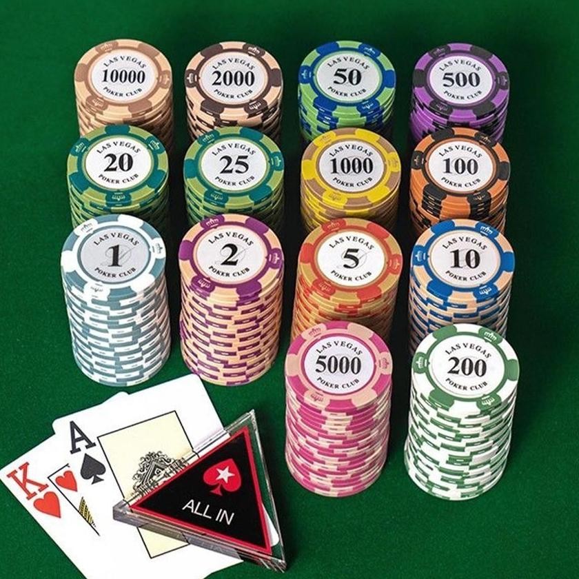 Premium Poker Chip Set 10Pcs Poker Chip Coin Koin High Quality