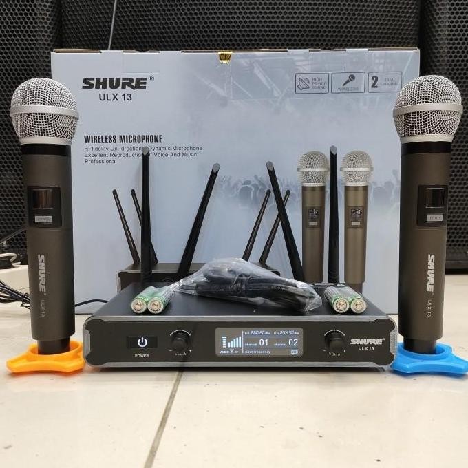 Mic Wireless Shure ULX-13 Cocok Untuk Karaoke Pidato Vocal Bagus