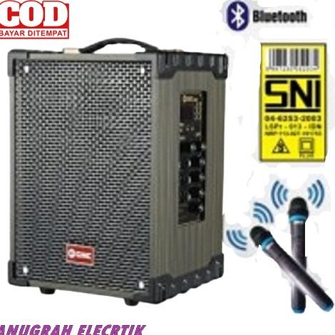 Speaker GMC 899P Portable bluetooth free 2 mic wireless