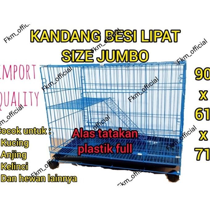 Grosir Kandang Kucing/Anjing/Kelinci Jumbo 90X60X70