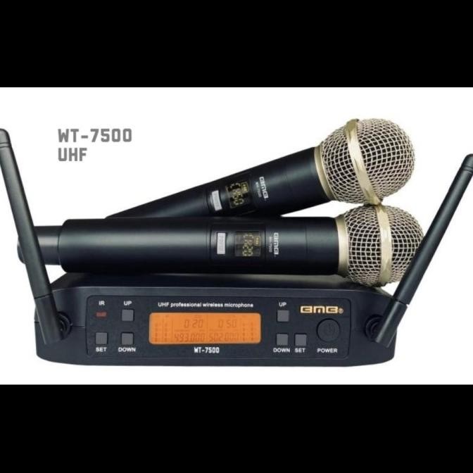 Mic wireless bmb wt7500 wt 7500 multi channel original microphone