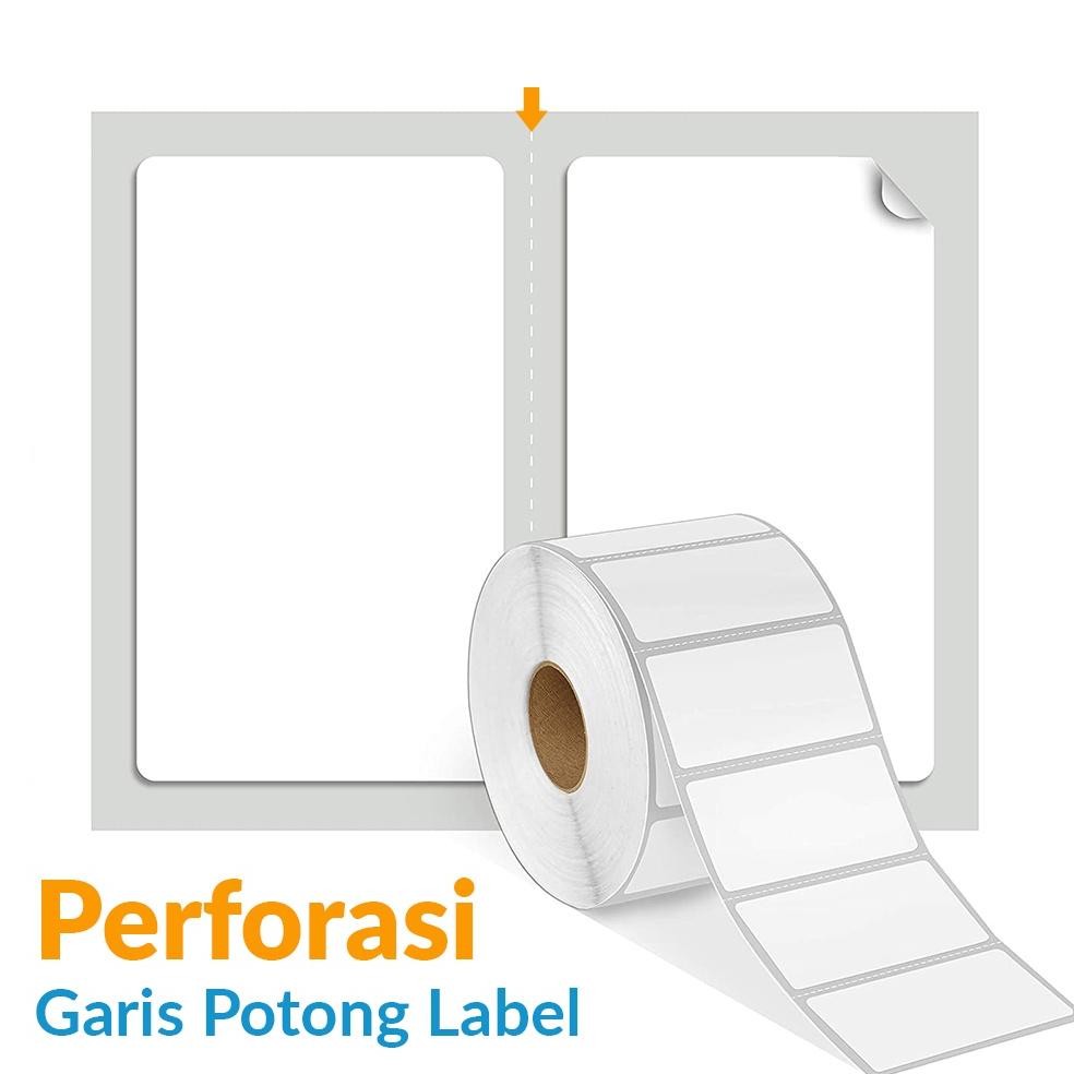 

baru !!! Codeshop Label Semicoated 40 x 30 mm 2 Line Stiker Printer Barcode Core 1 Inch isi 2500 Pcs