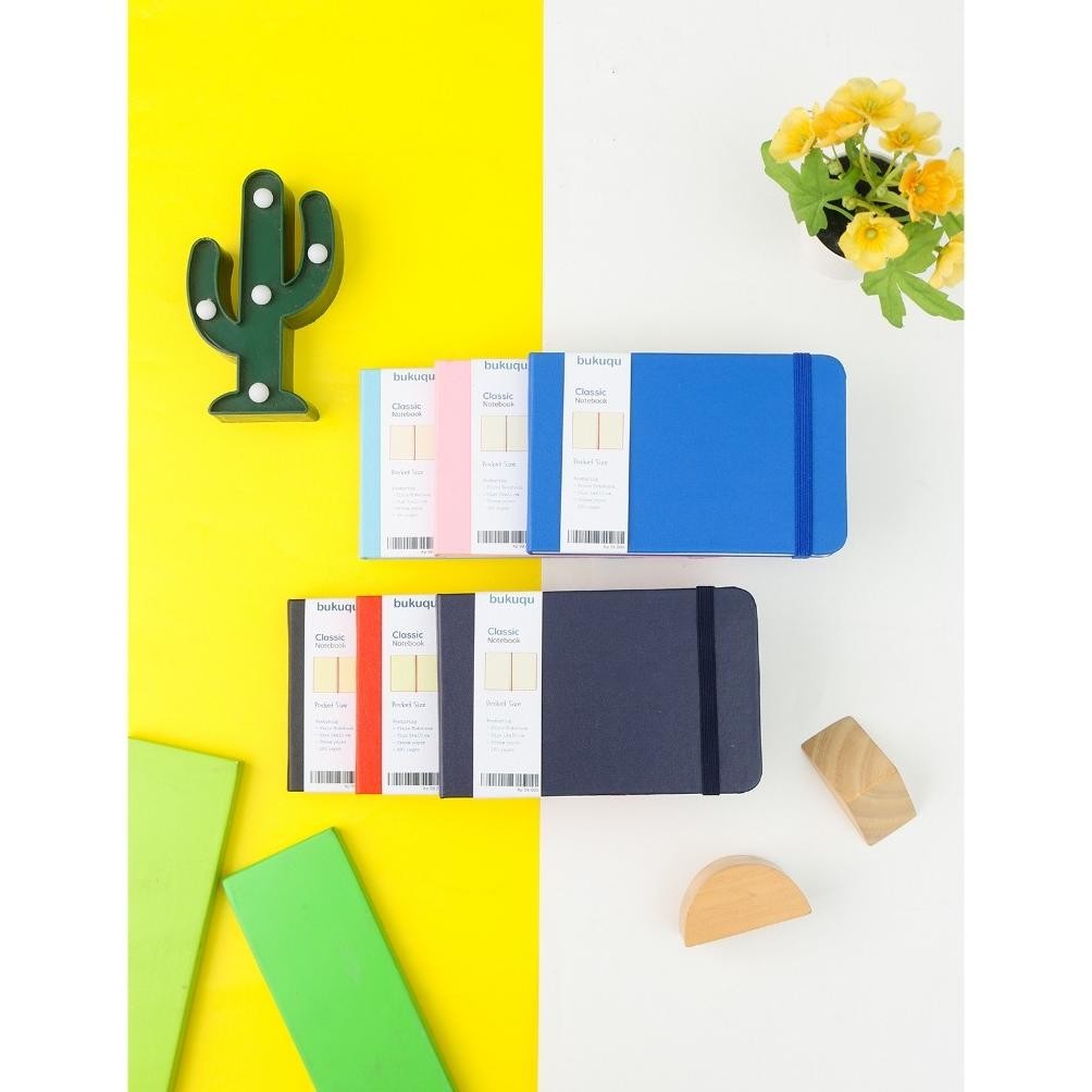 

baru !!! Bukuqu Landscape Pocket Notebook - Buku Saku Ukuran A6 - Mini notebook Classic