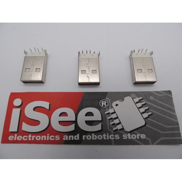 Soket USB MALE for PCB / Socket USB MALE 4 pin