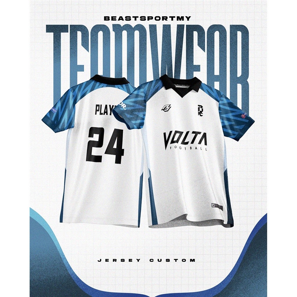 ROCKWELL APPAREL  Baju Jersey Sepakbola / jersy futsal / volley / badminton / Jersey Kelas Team Cust