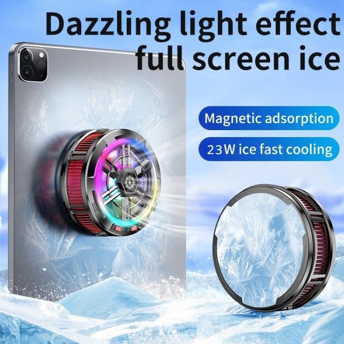 Funcooler X100 Tablet Cooler Adjustable Semiconductor Rapid Cooling 23W Fan Mobile Cooler Mobile Rad