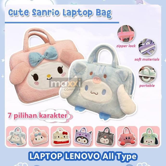 Tas Laptop Lenovo Ideapad Thinkpad Yoga 13 14 15 16 Inch Bag Anak Lucu New Stok