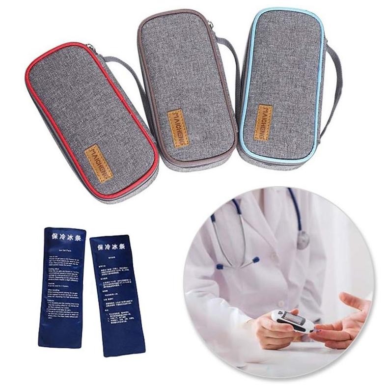 Premium Insulin Tas Pendingin Portable Insulin Cooler Bag Cooler Box Insulin Travel Case Tempat Insu