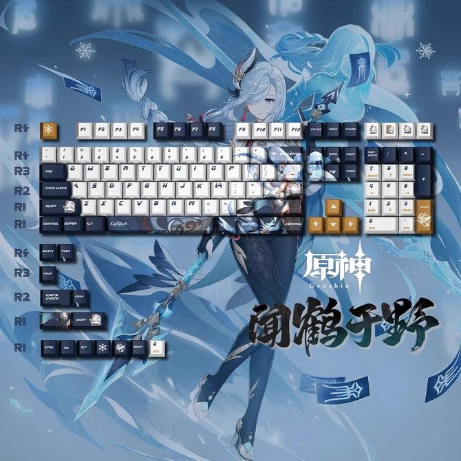 Keycap Keycaps Genshin Impact Shenhe Cherry Profile Pbt Theme New Stok