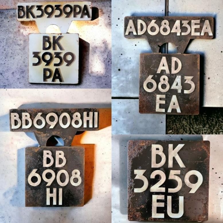 PLAT NOMOR VESPA JADUL LAWAS KLASIK CLASIC