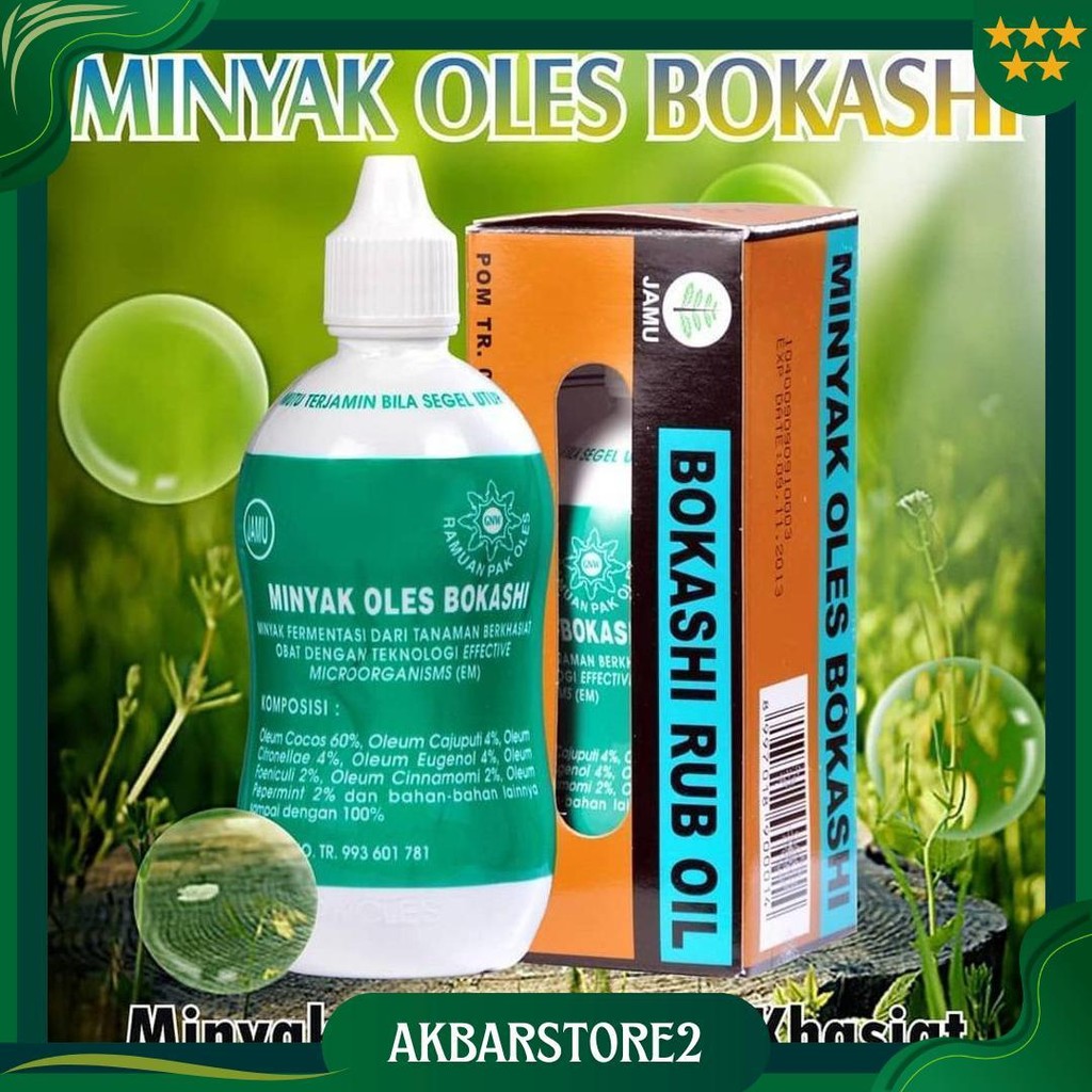 Minyak Oles Bokashi/ Bokashi Rub Oil 140 Ml Siap Kirim