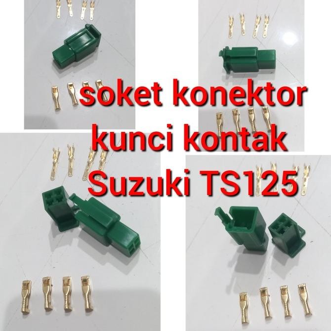 soket konektor kabel kunci kontak Suzuki TS125 soket kunci kontak Suzuki TS125 soket plastik kunci k