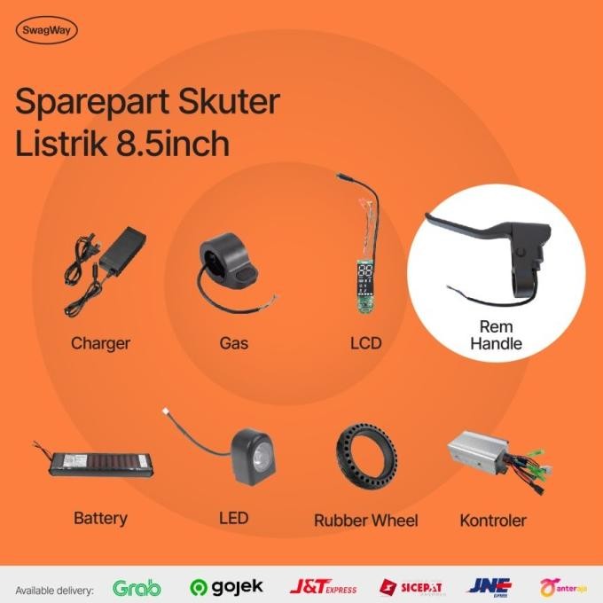 SPAREPART SKUTER LISTRIK 8.5INCH PETRIK