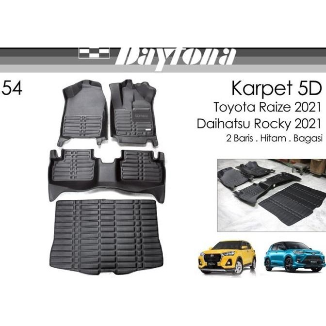 DAYTONA Karpet 5D Toyota Raize 2021- FULL SET
