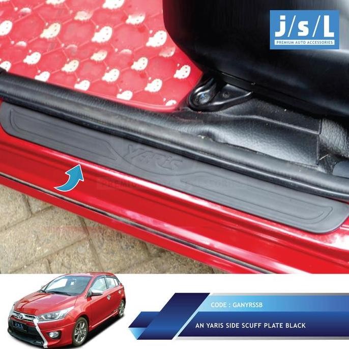 All New Yaris SillPlate Samping JSL/Side Scuff Plate Black
