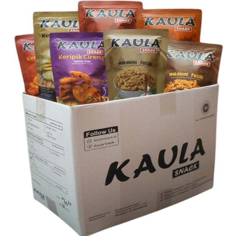

READY STOK Paket Reseller 24 Pcs - Kaula Snack Keripik Cireng Tapioca chips, Makaroni Fusilli Siap kirim