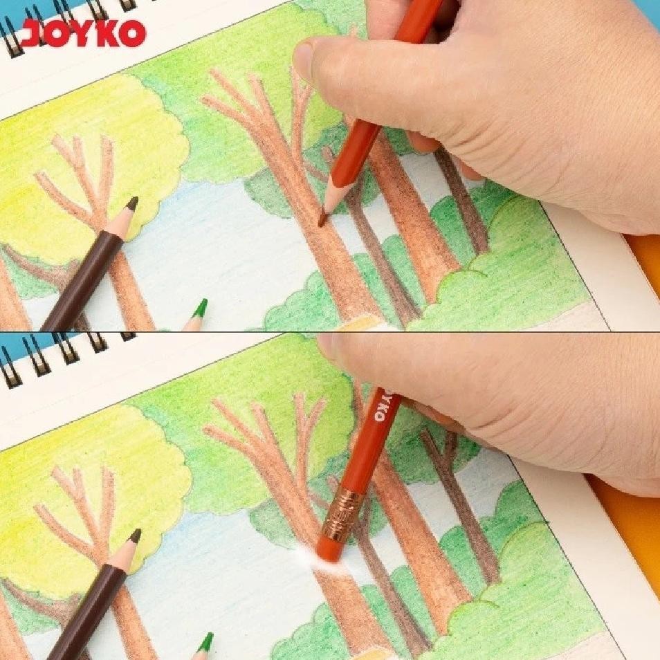 

fj-44 gh-56 Joyko Erasable Color Pencil CP-0130 - Pensil Warna Dapat Dihapus Isi 12/24 Warna Murah Berkualitas Original Sale