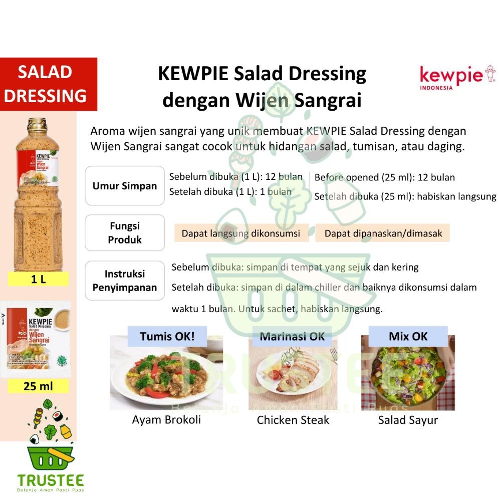 

sd-46 qw-7 Kewpie Salad Dressing Saus Siram 200 ML Wijen Sangrai Caesar Thousand Island Soy Sauce Spicy Tomato Hemat Termurah