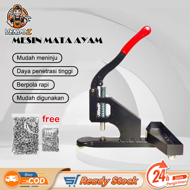 

⭐FREE 500PCS button⭐1pcs alat mesin press mata ayam eyelet / mesin hand press mata ayam eyelet/mesin mata ayam/banner 10mm bve