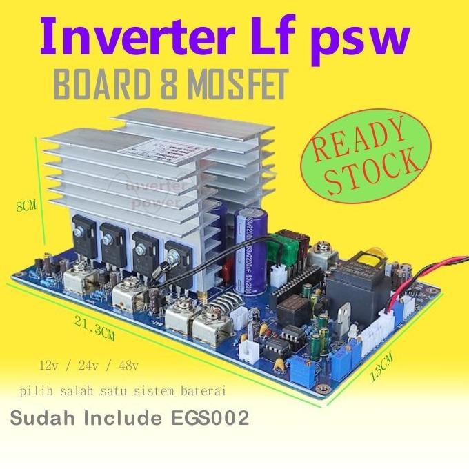 BEBAS ONGKIR - Kit Inverter PSW EGS002 DC to AC 220V Inverter 8mosfet TO-247