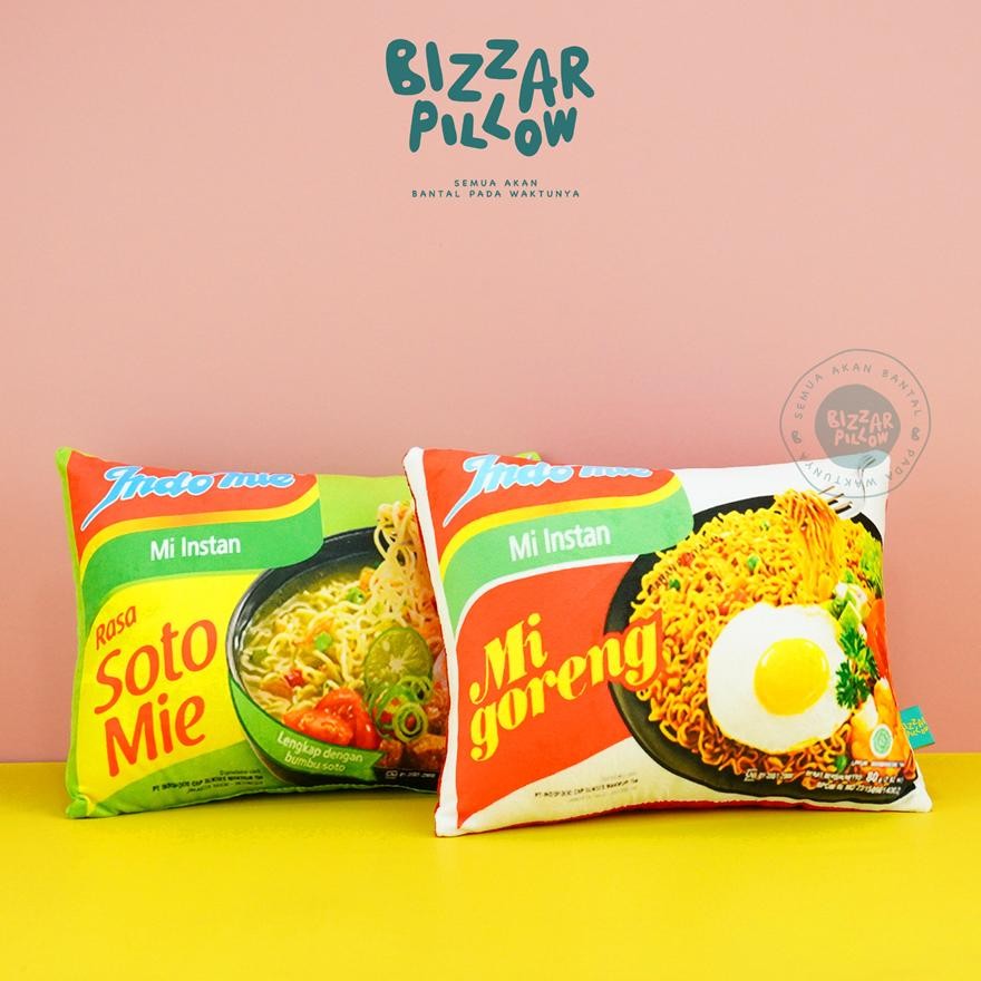 

TERMURAH Bizzarpillow Bantal Snack Tempel Size M BZ005 Siap kirim