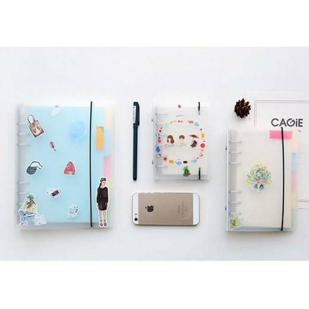 

gh-6 wdr-75 Buku Binder Transparan Matte Ukuran A5/ A6/ A7/ A4/ B5 - Binder PC Binder Tali Cover Bening Binder 6 Lubang - Binder Matte Transparan Berkualitas Berkualitas
