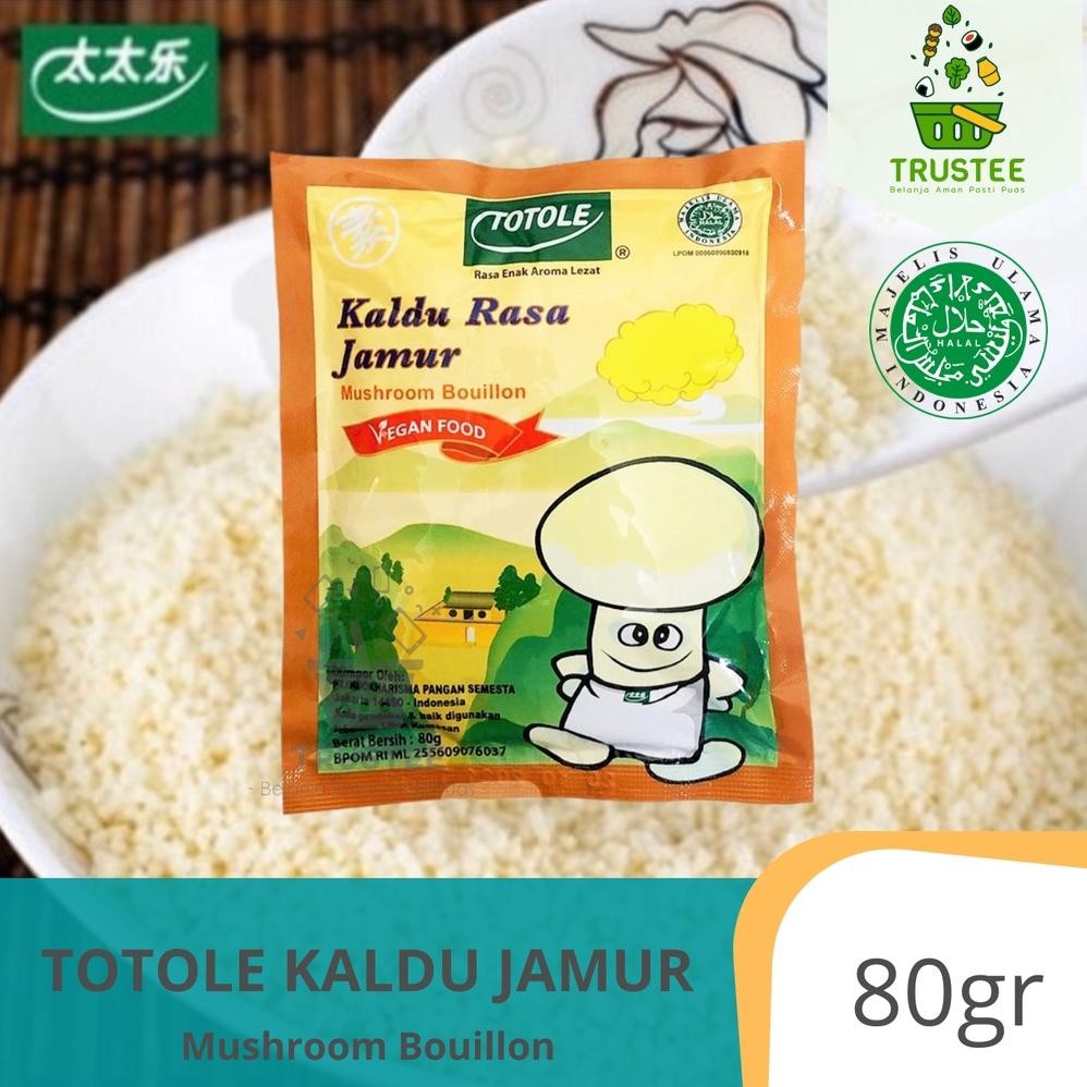 

ad-56 fj-44 TOTOLE kaldu JAMUR dan AYAM penyedap rasa halal MUI 40gr / 80gr Premium Termurah