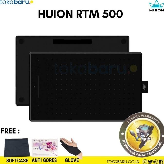 Drawing Tablet Huion Rtm 500 Graphic Tablet Pen Stylus Rtm500 Huion New Stok