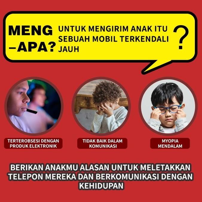 Murah RC Mobil Olahraga 2.4G dengan 360 Rotasi - Mainan Edukatif Anak Skala 1:22 Toys Asli Control P