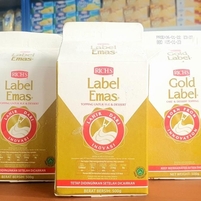 

Sale Rich Gold Label Whipping Cream 500Gr