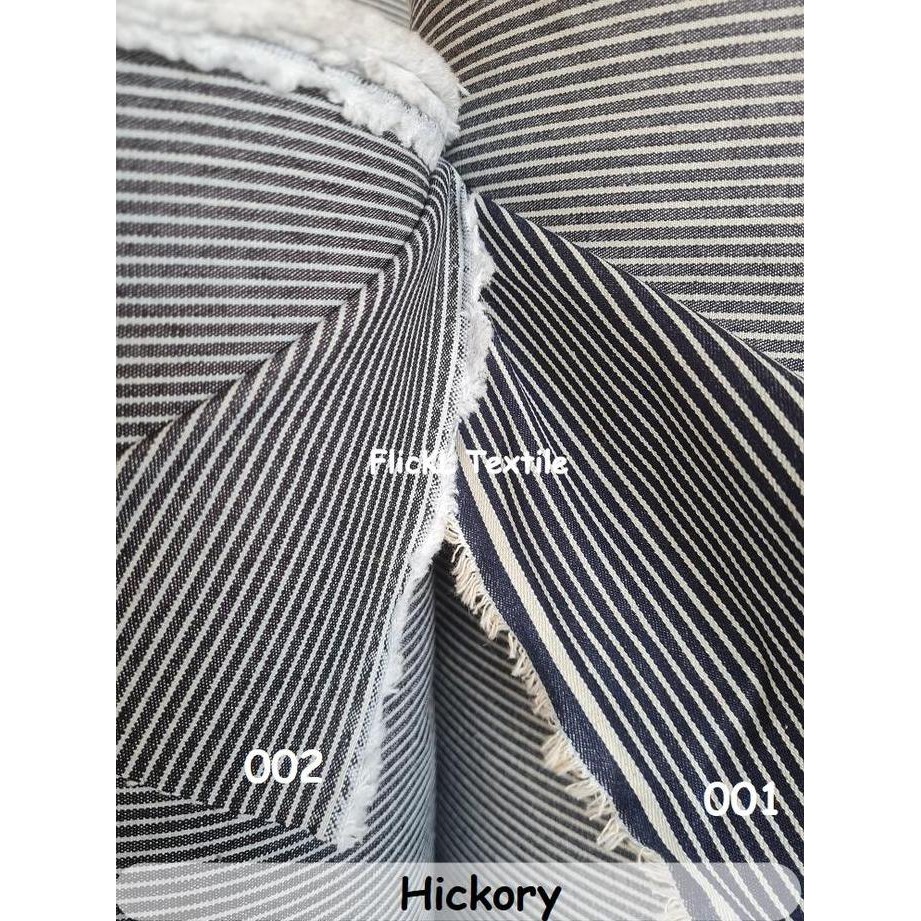 new  Kain Jeans Hickory Bahan Denim Hickory Stripe Denim Hickori Jeans Hickori Stripe Salur Hickory 