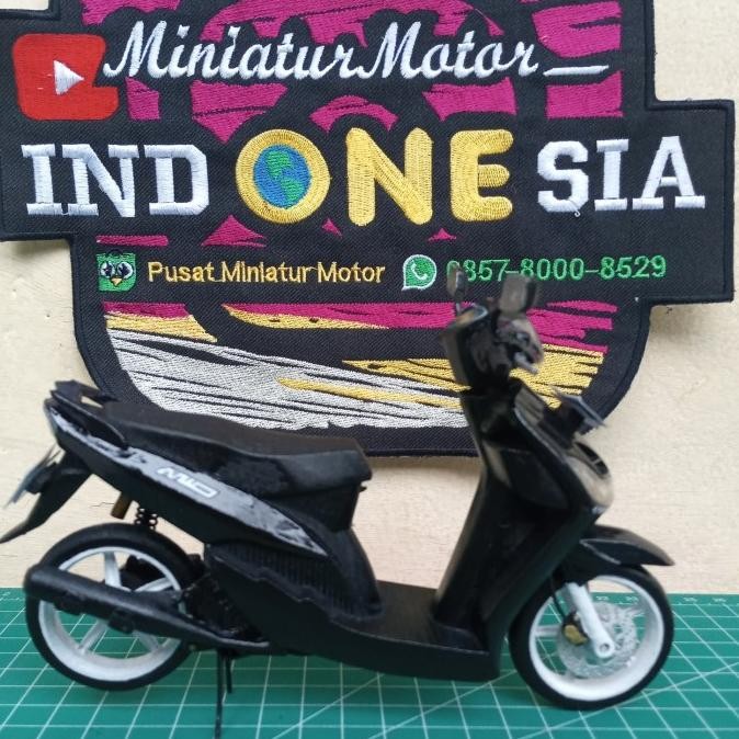 baru  Diecast miniatur motor Yamaha Mio Sporty, Mio smile, 1:12 handmade murah