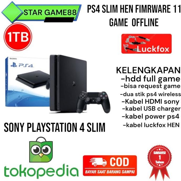 SONY PLAYSTATION /PS4 SLIM 500gbFW ORIGINAL murah