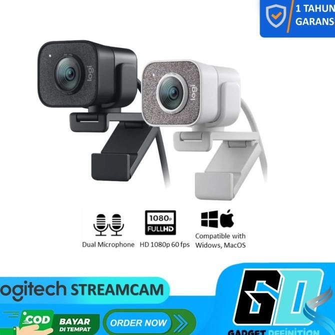 Logitech Streamcam Stream Cam Full Hd Usb-C Webcam Logitech Original New Stok