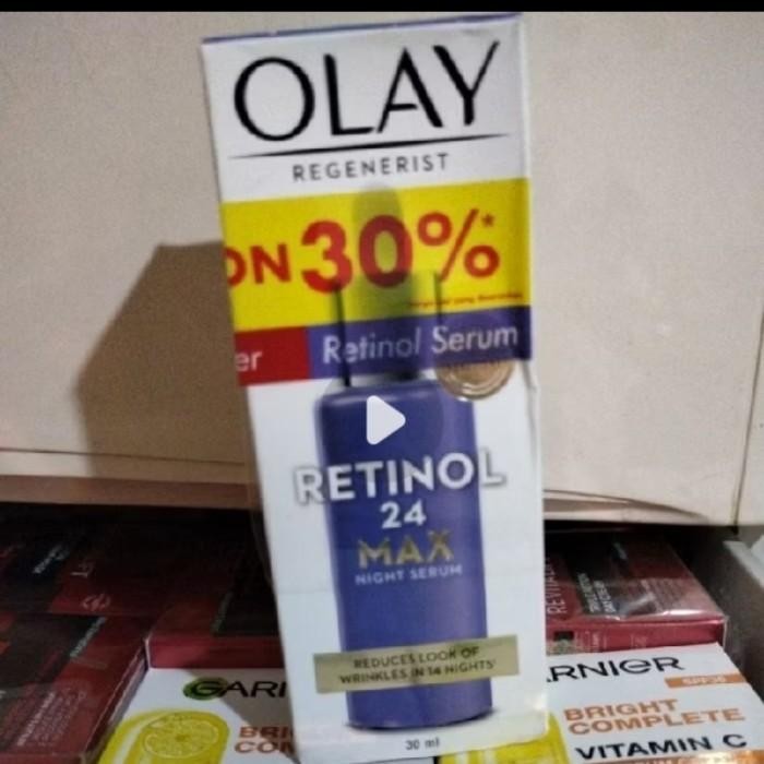 Olay Regenerist Serum Malam Retinol 24 Serum 30Ml New